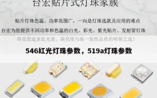546红光灯珠参数，519a灯珠参数