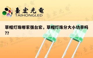 草帽灯珠哪家强台宏，草帽灯珠分大小功率吗?？