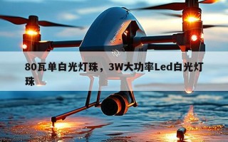 80瓦单白光灯珠，3W大功率Led白光灯珠