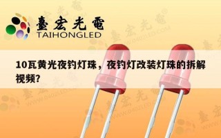 10瓦黄光夜钓灯珠，夜钓灯改装灯珠的拆解视频？