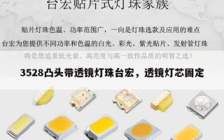 3528凸头带透镜灯珠台宏，透镜灯芯固定