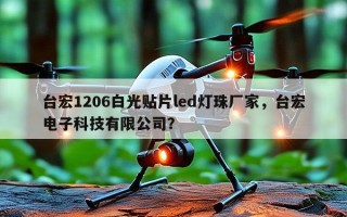 台宏1206白光贴片led灯珠厂家，台宏电子科技有限公司？