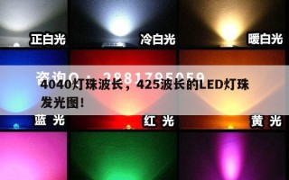 4040灯珠波长，425波长的LED灯珠发光图！
