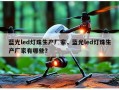 蓝光led灯珠生产厂家，蓝光led灯珠生产厂家有哪些？