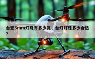 台宏5mm灯珠有多少瓦，台灯灯珠多少合适？