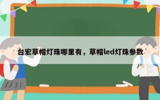 台宏草帽灯珠哪里有，草帽led灯珠参数