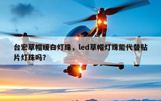 台宏草帽暖白灯珠，led草帽灯珠能代替贴片灯珠吗？
