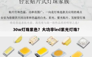 30w灯珠紫色？大功率led紫光灯珠？