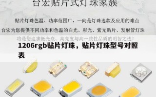 1206rgb贴片灯珠，贴片灯珠型号对照表