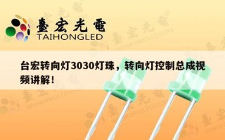 台宏转向灯3030灯珠，转向灯控制总成视频讲解！