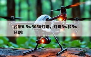 台宏0.5w5050灯珠，灯珠3w和5w区别！