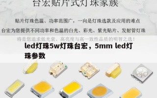 led灯珠5w灯珠台宏，5mm led灯珠参数
