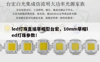 led灯珠直插草帽型台宏，10mm草帽led灯珠参数！
