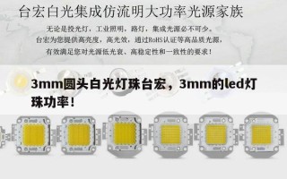 3mm圆头白光灯珠台宏，3mm的led灯珠功率！