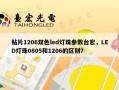 贴片1206双色led灯珠参数台宏，LED灯珠0805和1206的区别？