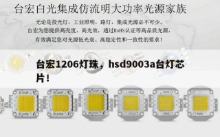 台宏1206灯珠，hsd9003a台灯芯片！