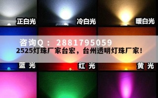 2525灯珠厂家台宏，台州透明灯珠厂家！