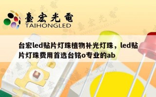 台宏led贴片灯珠植物补光灯珠，led贴片灯珠费用首选台铭o专业的ab