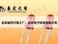 台宏插件灯珠工厂，台宏电子科技有限公司