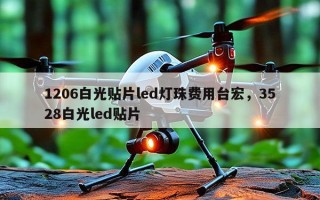 1206白光贴片led灯珠费用台宏，3528白光led贴片