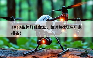 3030品牌灯珠台宏，台湾led灯珠厂家排名！