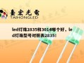 led灯珠2835和3014哪个好，led灯珠型号对照表2835！