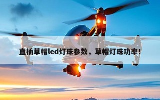 直插草帽led灯珠参数，草帽灯珠功率！