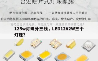 125w灯珠分三线，LED12V2W三个灯珠？