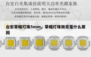 台宏草帽灯珠5mm，草帽灯珠微亮是什么原因