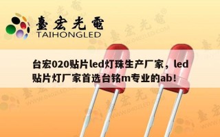台宏020贴片led灯珠生产厂家，led贴片灯厂家首选台铭m专业的ab！