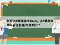台宏led灯珠规格4014，led灯珠大功率首选台铭l专业的ab？