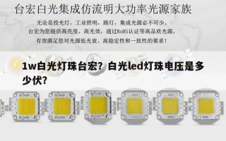 1w白光灯珠台宏？白光led灯珠电压是多少伏？