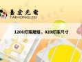 1206灯珠规格，020灯珠尺寸