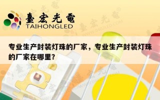 专业生产封装灯珠的厂家，专业生产封装灯珠的厂家在哪里？
