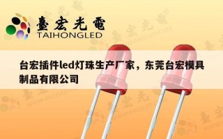 台宏插件led灯珠生产厂家，东莞台宏模具制品有限公司