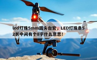 led灯珠5mm圆头台宏，LED灯珠条52长中间有个8字什么意思！