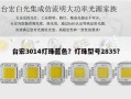 台宏3014灯珠蓝色？灯珠型号2835？