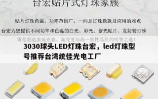 3030球头LED灯珠台宏，led灯珠型号推荐台湾统佳光电工厂