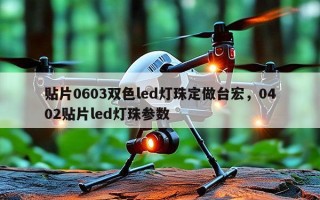 贴片0603双色led灯珠定做台宏，0402贴片led灯珠参数