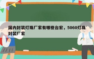 国内封装灯珠厂家有哪些台宏，5060灯珠封装厂家