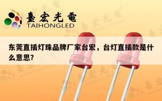 东莞直插灯珠品牌厂家台宏，台灯直插款是什么意思？