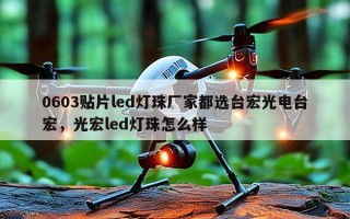 0603贴片led灯珠厂家都选台宏光电台宏，光宏led灯珠怎么样