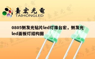 0805侧发光贴片led灯珠台宏，侧发光led面板灯结构图