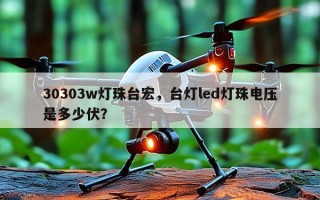 30303w灯珠台宏，台灯led灯珠电压是多少伏？