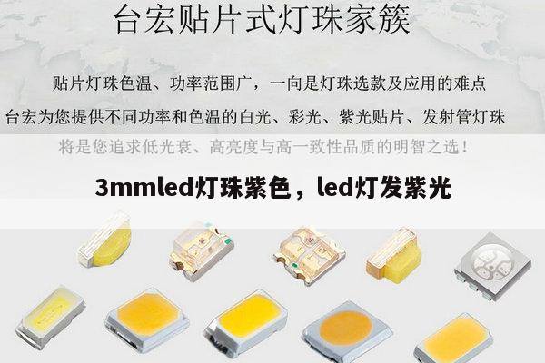 3mmled灯珠紫色,led灯发紫光-第1张图片-led灯珠, 贴片led灯珠, 直插led灯珠, 大功率灯珠, 3528灯珠, led灯珠厂家广东台宏光电科技有限公司 服务热线400-689-8189 3mmled灯珠紫色,led灯发紫光-第1张图片-led灯珠, 贴片led灯珠, 直插led灯珠, 大功率灯珠, 3528灯珠, led灯珠厂家广东台宏光电科技有限公司 服务热线400-689-8189