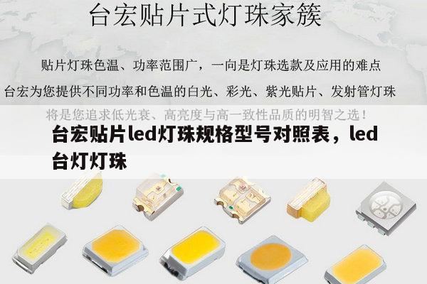 台宏贴片led灯珠规格型号对照表，led台灯灯珠-第1张图片-led灯珠, 贴片led灯珠, 直插led灯珠, 大功率灯珠, 3528灯珠, led灯珠厂家广东台宏光电科技有限公司 服务热线400-689-8189