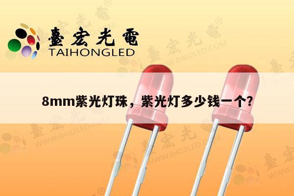 8mm紫光灯珠，紫光灯多少钱一个？-第1张图片-led灯珠, 贴片led灯珠, 直插led灯珠, 大功率灯珠, 3528灯珠, led灯珠厂家广东台宏光电科技有限公司 服务热线400-689-8189
