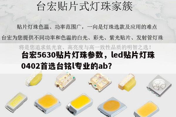 台宏5630贴片灯珠参数，led贴片灯珠0402首选台铭l专业的ab？-第1张图片-led灯珠, 贴片led灯珠, 直插led灯珠, 大功率灯珠, 3528灯珠, led灯珠厂家广东台宏光电科技有限公司 服务热线400-689-8189
