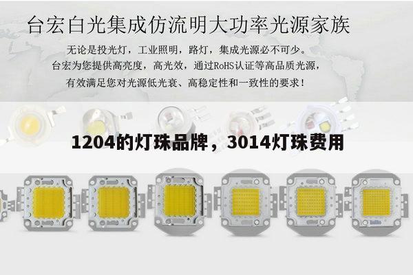1204的灯珠品牌，3014灯珠费用-第1张图片-led灯珠, 贴片led灯珠, 直插led灯珠, 大功率灯珠, 3528灯珠, led灯珠厂家广东台宏光电科技有限公司 服务热线400-689-8189