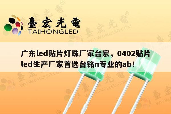 广东led贴片灯珠厂家台宏，0402贴片led生产厂家首选台铭n专业的ab！-第1张图片-led灯珠, 贴片led灯珠, 直插led灯珠, 大功率灯珠, 3528灯珠, led灯珠厂家广东台宏光电科技有限公司 服务热线400-689-8189
